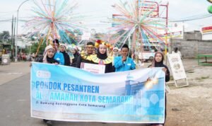 Santri Ponpes Al-Amanah Ikut Meriahkan Pawai Sambut Bulan Ramadhan 1446 Hijriah