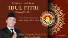 Ketua Percasi Kabupaten Pemalang, Aditya Padmanaba, menyampaikan ucapan Selamat Merayakan Idul Fitri 1446 Hijriah