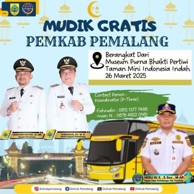 
					Kabar Gembira! Pemkab Pemalang Adakan Mudik Gratis, Catat Tanggalnya