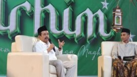 Ketua Persatuan Wartawan Indonesia (PWI) Provinsi Jawa Tengah Amir Machmud NS dalam Talkshow Ramadan hingga Magrib (Tarhim) di Masjid Agung Jawa Tengah (MAJT), Kamis (27/3/2025)