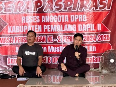 Anggota DPRD Kabupaten Pemalang dari Fraksi PDI Perjuangan, Arif Lukman Muslim menggelar kegiatan reses