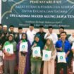 Pengurus UPZ MAJT mentasarufkan ratusan paket sembako kepada dhuafa dan yatama Semarang, Jum'at (28/3/2025).