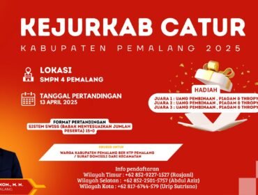 Percasi Pemalang Akan Gelar Kejurkab Catur 2025, Catat Syarat dan Tanggalnya