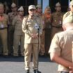 Bupati Mansur Hidayat saat memimpin apel pagi dilingkungan Pemkab Pemalang di Halaman Pendopo setempat, Senin (6/1/2025).