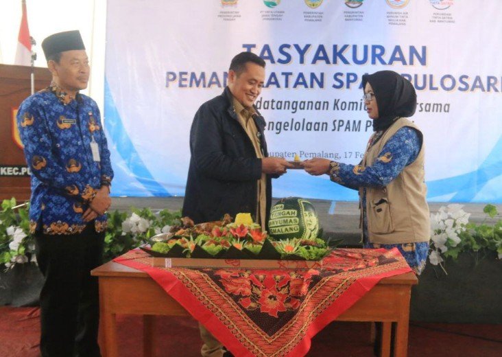 emanfaatan SPAM, Bupati Pemalang Sampaikan Terima Kasih Kepada Pemkab Banyumas