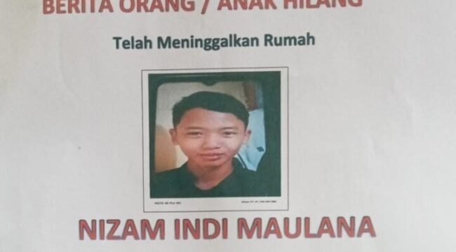 INFO ORANG HILANG! Nizam Indi Maulana Warga Wanarejan Utara Pemalang Dilaporkan Meninggalkan Rumah, Berikut Ciri-cirinya