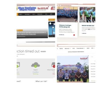 Tangkap Layar website milik OPD di Lingkup Pemkab Pemalang Tidak Update