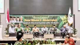 Majelis Wilayah Korp Alumni Himpunan Mahasiswa Islam (MW KAHMI) Jawa Tengah (Jateng) menyelenggarakan halal bihalal dan silaturahmi di Hotel Wahid Prime Salatiga pada Sabtu 17 Mei 2025