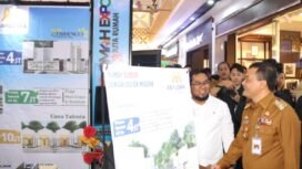 Gubernur Jateng Ahmad Luthfi saat membuka acara Jateng Omah Expo ke-3, di Mal Ciputra, Kota Semarang, pada Senin, 19 Mei 2025.