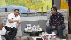 Gubernur Jateng, Ahmad Luthfi saat menerima audiensi dari Yayasan Kelola Lingkungan Pesisir Nusantara di kantornya, Rabu, 4 Juni 2025.