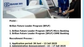 BRI Buka Lowongan kerja Brilian Future Leader Program (BFLP) (IG:@rekrutmedan1)