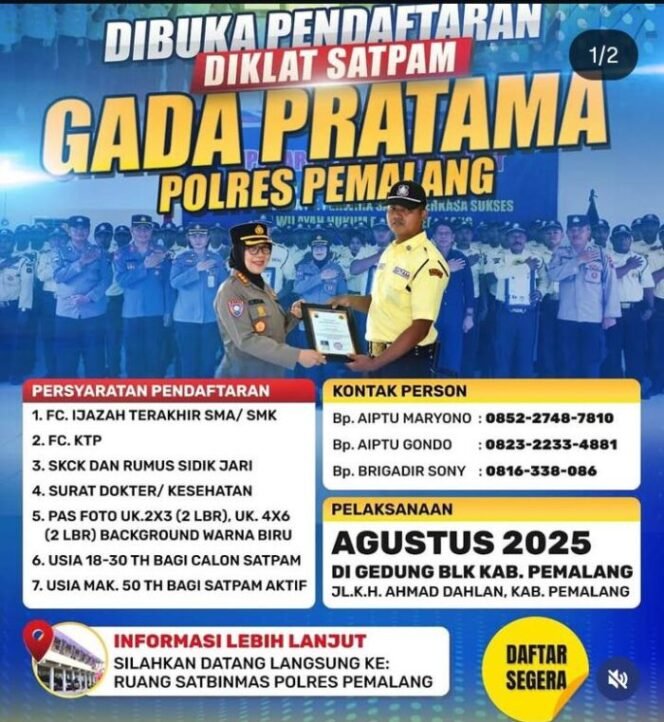 
					Info loker Satpam 2025 (IG: literasizakatwakaf)