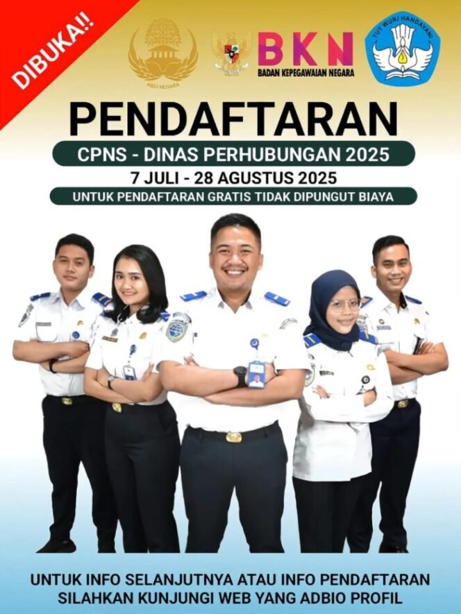 
					Dinas Perhubungan Buka Ribuan Formasi (IG @kemenhub1510)