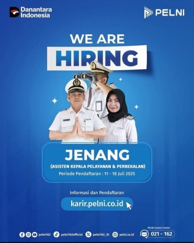 
					PT PELNI Persero Buka Lowongan Kerja Abk Support (Jenang) (IG: @loker.id)