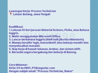 PT SEG Solar Manufaktur (IG: @Zukhr98)Indonesia 