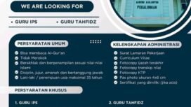 Al-Irsyad Pekalongan Buka Lowongan (IG: @loker.pekalongan)