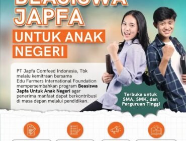 JAPFA Buka Program Beasiswa (IG: @info_beasiswa)