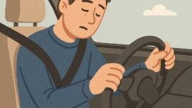 Waspada Mikrosleep Saat Menyetir (sumber Ilustrasi AI)