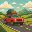Road Trip Lancar Tanpa Drama: Panduan Otomotif untuk Perjalanan Jauh (Ilustrasi AI)