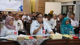 Wakil Bupati Pemalang, Nurkholes saat verifikasi lanjutan Kabupaten/Kota Sehat (KKS) tingkat Nasional Tahun 2025 yang dilaksanakan secara daring dari Gedung Sasana Bhakti Praja komplek pendopo setempat, pada Rabu (13/8/2025)