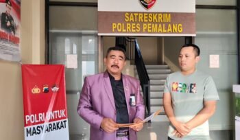 Dr. (C) Imam Subiyanto, S.H., M.H., CPM. dari Kantor Hukum Putra Pratama Pemalang mendatangi Polres Pemalang, pada Jumat, 15 Agustus 2025.