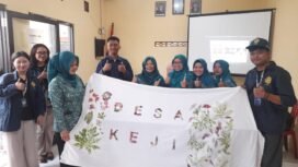 Hasil karya eco print hasil pelatihan yang diharapkan dapat menjadi pembuka kreatifitas dan pendorong ekonomi kreatif di kalangan perempuan Desa Keji, Kecamatan Ungaran Barat.