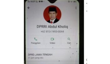 Waspada! Penipuan WhatsApp Mengatasnamakan Senator DPD RI Abdul Kholik