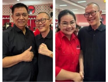 Slamet Efendi dan Murdoko (kiri) serta Slamet Efendi dan Agustina Wilujeng Pramestuti