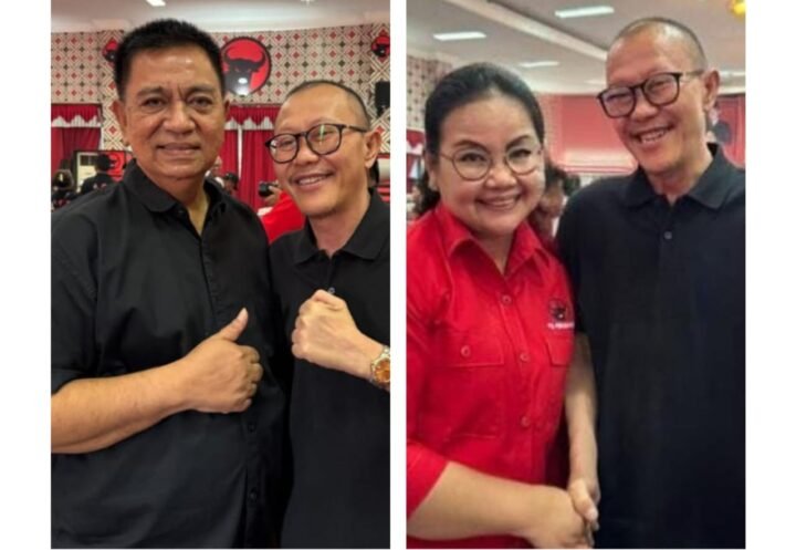 Slamet Efendi dan Murdoko (kiri) serta Slamet Efendi dan Agustina Wilujeng Pramestuti