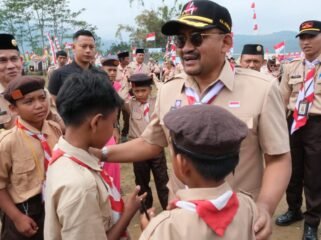 Kunjungi Buper! Bupati Apresiasi Semangat dan Kreativitas Peserta Kemah, Ini Pesannya