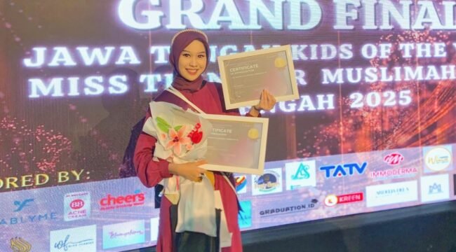 Santri Pondok Pesantren Al-Amanah Raih Top Model Miss Teenager Muslimah Jawa Tengah 2025
