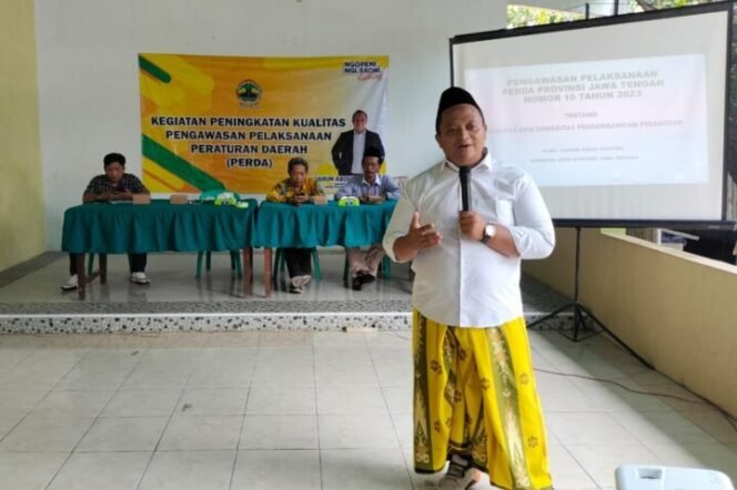 Anggota DPRD Provinsi Jawa Tengah, Harun Abdul Khafizh, melaksanakan kegiatan sosialisasi Peraturan Daerah Jawa Tengah Nomor 10 Tahun 2023 tentang Fasilitasi dan Sinergitas Pengembangan Pesantren