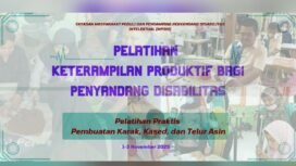 Yayasan MP3DI Akan Gelar Pelatihan Keterampilan Produktif Bagi Penyandang Disabilitas, Catat Tanggalnya!