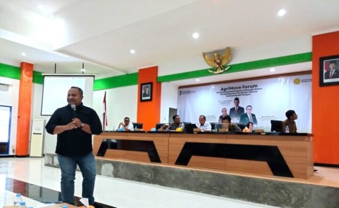 
					Anggota Komis B DPRD Jateng, Harun Abdul Khafizh dalam acara diskusi di Balai Perakitan dan Pengujian Lingkungan Pertanian kabupaten Pati, pada Rabu 19 November 2025.