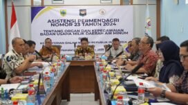 Kementerian Dalam Negeri memberikan asistensi terkait aturan baru Permendagri tentang Organ dan Kepegawaian Badan Usaha Milik Daerah (BUMD) Air Minum kepada Perumda Air Minum Tirta Mulia Kabupaten Pemalang