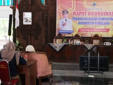 Rapat Koordinasi Penanggulangan Kemiskinan Ekstrem yang dilaksanakan di Pendopo Pemkab pada Rabu, (24/9/2025).