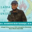 Aklamasi, Nugroho Budi Raharjo Terpilih sebagai Ketua Umum KONI Pemalang 2022-2026