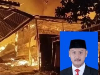 Kolase : Kebakaran kios pakaian di Pasar Pagi dan Anggota DPRD Kabupaten Pemalang, Fahmidh Dhuha, SM, MM