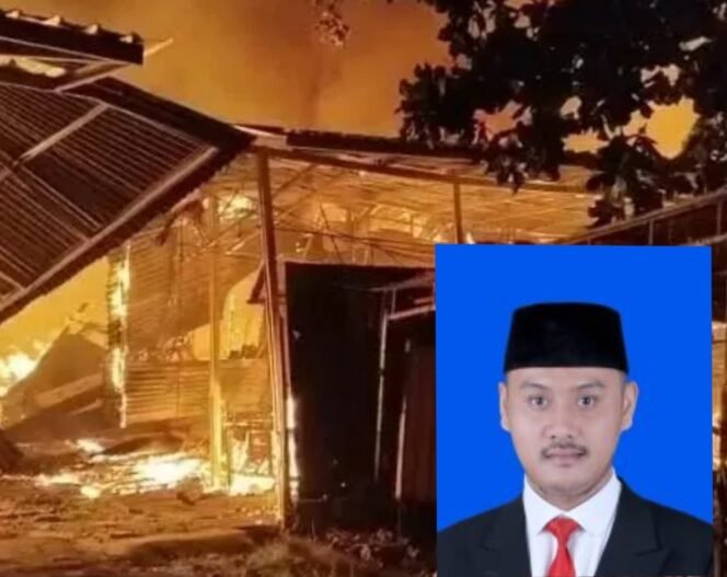 
					Kolase : Kebakaran kios pakaian di Pasar Pagi dan Anggota DPRD Kabupaten Pemalang, Fahmidh Dhuha, SM, MM