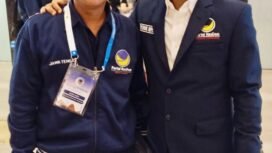 Ketua DPD Partai NasDem Kabupaten Pemalang, Nurul Huda dan Anggota DPR Yoyok Riyo Sudibyo