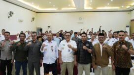 Ketua DPRD Pemalang dan Forkopimda mengelar media gathering di The Winner Premier Hotel, Rabu (31/12/2025).