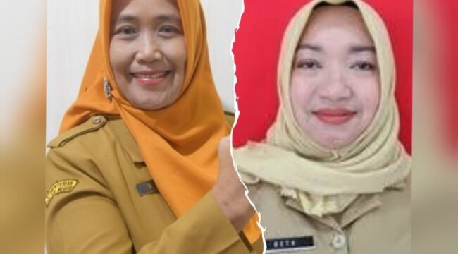 Foto Kolase: Wiji Mulyati, S.KM. sebagai Kepala Dinas Kesehatan (Kiri) dan Beta Hapsari, S.E. sebagai Sekretaris Dinas Kesehatan (kanan)