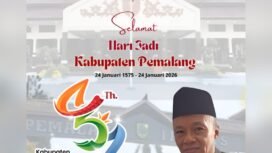 Ketum KONI Kabupaten Pemalang, Drs Nugroho Budi Raharjo menyampaikan ucapan selamat memperingati Hari Jadi ke-451 Kabupaten Pemalang.