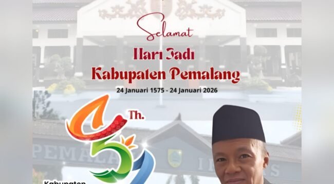 Ketum KONI Kabupaten Pemalang, Drs Nugroho Budi Raharjo menyampaikan ucapan selamat memperingati Hari Jadi ke-451 Kabupaten Pemalang.