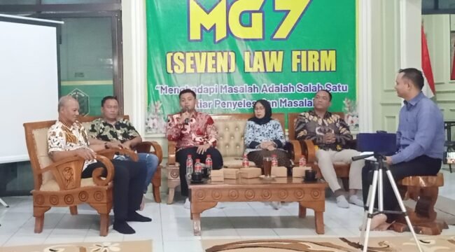 Suasana Focus Group Discussion (FGD) dalam rangka memperingati Hari Pers Nasional (HPN) 2026 yang dikemas dalam program Jagongan Bareng Media sukses digelar dengan penuh antusiasme, bertempat di Kantor MG Seven Law Firm Pemalang, pada Rabu 11 Februri 2026