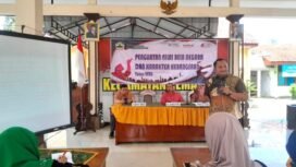 Anggota Komisi B DPRD Provinsi Jawa Tengah Harun Abdul Khafizh saat menyampaikan materi di Pendopo Kecamatan Pemalang, pada Sabtu (28/2/2026)