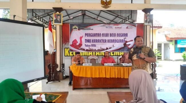 Anggota Komisi B DPRD Provinsi Jawa Tengah Harun Abdul Khafizh saat menyampaikan materi di Pendopo Kecamatan Pemalang, pada Sabtu (28/2/2026)