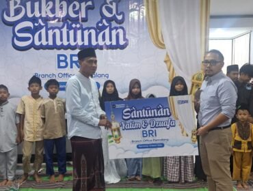 BRI Branch Office (BO) Pemalang menggelar acara buka puasa bersama (bukber) sekaligus memberikan santunan kepada anak yatim dan dhuafa