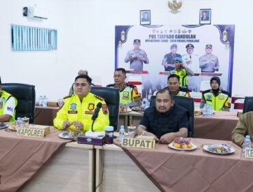 Monitoring Malam Takbiran 2026, Forkopimda Pemalang Siaga di Pos Gandulan