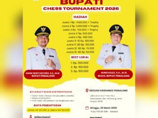 Percasi Pemalang Gelar Turnamen Catur Piala Bupati 2026, Total Hadiah Jutaan Rupiah